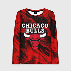 Лонгслив женский CHICAGO BULLS, цвет: 3D-принт