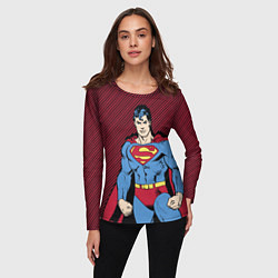 Лонгслив женский I am your Superman, цвет: 3D-принт — фото 2