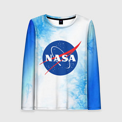 Лонгслив женский NASA НАСА, цвет: 3D-принт