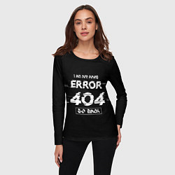 Лонгслив женский ERROR 404, цвет: 3D-принт — фото 2