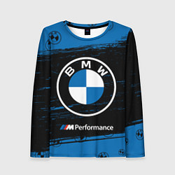 Лонгслив женский BMW БМВ, цвет: 3D-принт