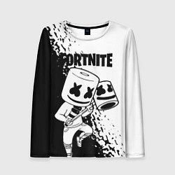 Лонгслив женский FORTNITE MARSHMELLO, цвет: 3D-принт