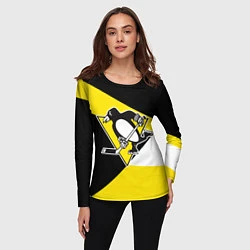 Лонгслив женский Pittsburgh Penguins Exclusive, цвет: 3D-принт — фото 2