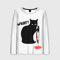 Женский лонгслив What Cat