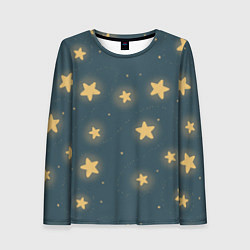 Лонгслив женский Звезды, цвет: 3D-принт