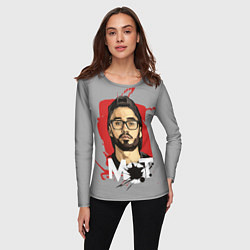 Лонгслив женский Портрет Мота, цвет: 3D-принт — фото 2