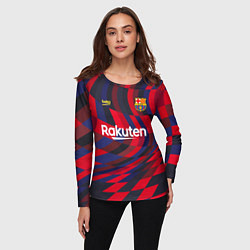 Лонгслив женский FC Barcelona La Liga Pre-Match 202122, цвет: 3D-принт — фото 2
