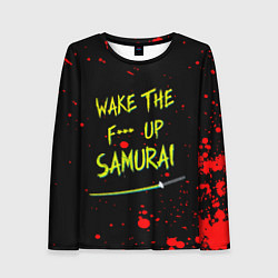 Женский лонгслив WAKE THE F*** UP SAMURAI