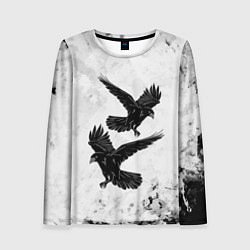 Женский лонгслив Gothic crows