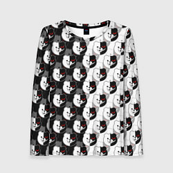 Лонгслив женский MONOKUMA МОНОКУМА PATTERN, цвет: 3D-принт