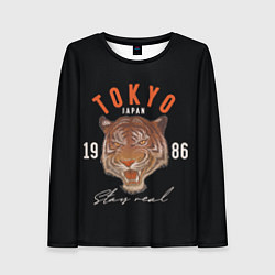 Лонгслив женский Tokyo Tiger Japan, цвет: 3D-принт