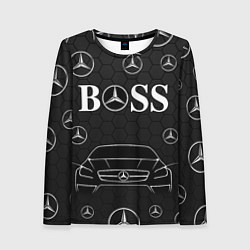 Лонгслив женский BOSS MERCEDES-BENZ, цвет: 3D-принт