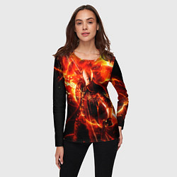 Лонгслив женский Данте в огне, цвет: 3D-принт — фото 2