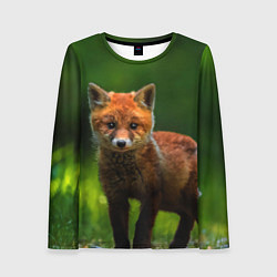 Женский лонгслив Маленький лисенок