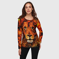 Лонгслив женский LION, цвет: 3D-принт — фото 2