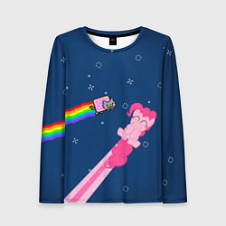 Лонгслив женский Nyan cat x Pony, цвет: 3D-принт