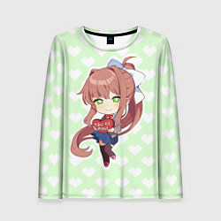 Женский лонгслив Chibi Monika