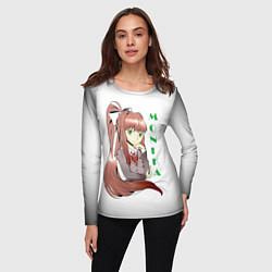 Лонгслив женский Doki Doki MONIKA, цвет: 3D-принт — фото 2