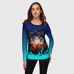 Лонгслив женский Кракен Octopus, цвет: 3D-принт — фото 2