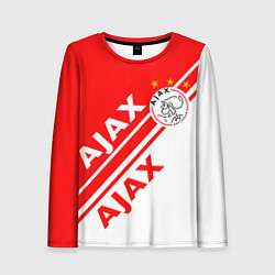 Лонгслив женский FC AJAX AMSTERDAM ФК АЯКС, цвет: 3D-принт