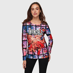 Лонгслив женский Неуязвимый Invincible, цвет: 3D-принт — фото 2