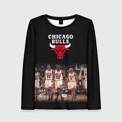 Лонгслив женский CHICAGO BULLS 3, цвет: 3D-принт