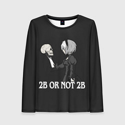 Лонгслив женский 2B OR NOT 2B, цвет: 3D-принт