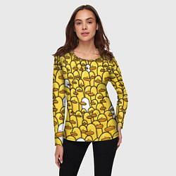 Лонгслив женский Утки, цвет: 3D-принт — фото 2