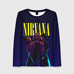 Лонгслив женский Nirvana Neon, цвет: 3D-принт