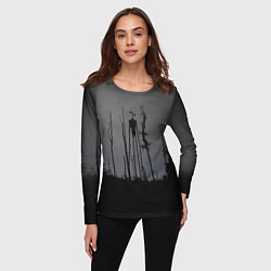 Лонгслив женский Сиреноголовый В Лесу Игра, цвет: 3D-принт — фото 2