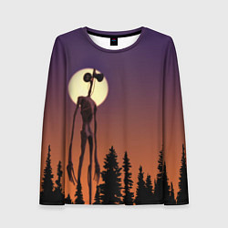 Лонгслив женский Gradient Forest Siren Head, цвет: 3D-принт