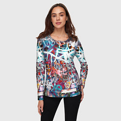 Лонгслив женский Wall graffiti, цвет: 3D-принт — фото 2