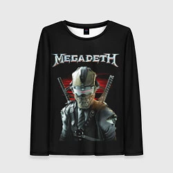 Лонгслив женский Megadeth, цвет: 3D-принт