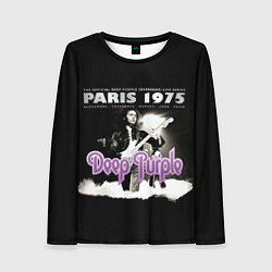 Лонгслив женский Deep Purple - Paris 1975, цвет: 3D-принт