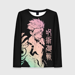 Лонгслив женский Сукуна, Магическая битва, цвет: 3D-принт