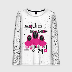 Лонгслив женский SQUID GAME , ИГРА В КАЛЬМАРА, СТРАЖ, цвет: 3D-принт