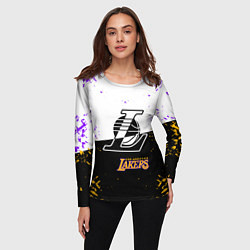 Лонгслив женский Коби Брайант Los Angeles Lakers,, цвет: 3D-принт — фото 2