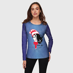 Лонгслив женский Согрей меняWarm me, цвет: 3D-принт — фото 2