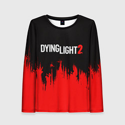 Лонгслив женский DYING LIGHT RED ALERT ZOMBIE, цвет: 3D-принт