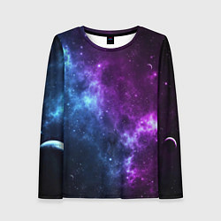 Женский лонгслив NEON GALAXY НЕОНОВЫЙ КОСМОС