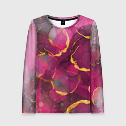 Женский лонгслив Малиновое вино