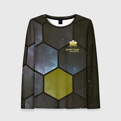 Женский лонгслив JWST space cell theme