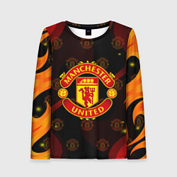 Женский лонгслив MANCHESTER UNITED FIRE STYLE SPORT ПЛАМЯ