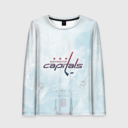 Лонгслив женский Washington Capitals Ovi8 Ice theme, цвет: 3D-принт
