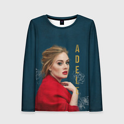 Лонгслив женский Portrait Adele, цвет: 3D-принт