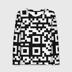 Лонгслив женский Qr codeкуаркод, цвет: 3D-принт