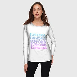 Лонгслив женский Эйфория Euphoria, цвет: 3D-принт — фото 2