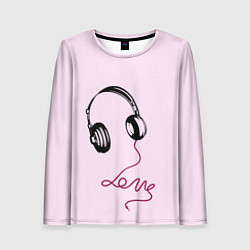 Женский лонгслив Музыка любви