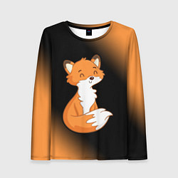 Лонгслив женский FOX - Градиент, цвет: 3D-принт