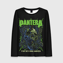 Женский лонгслив Pantera green череп